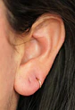 Argollas Emma 20G 6mm zirconias titanio PVD oro 18k - Miniatura 10
