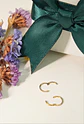Argollas Emma 20G 6mm zirconias titanio PVD oro 18k - Miniatura 8