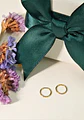 Argollas Emma 20G 6mm zirconias titanio PVD oro 18k - Miniatura 11