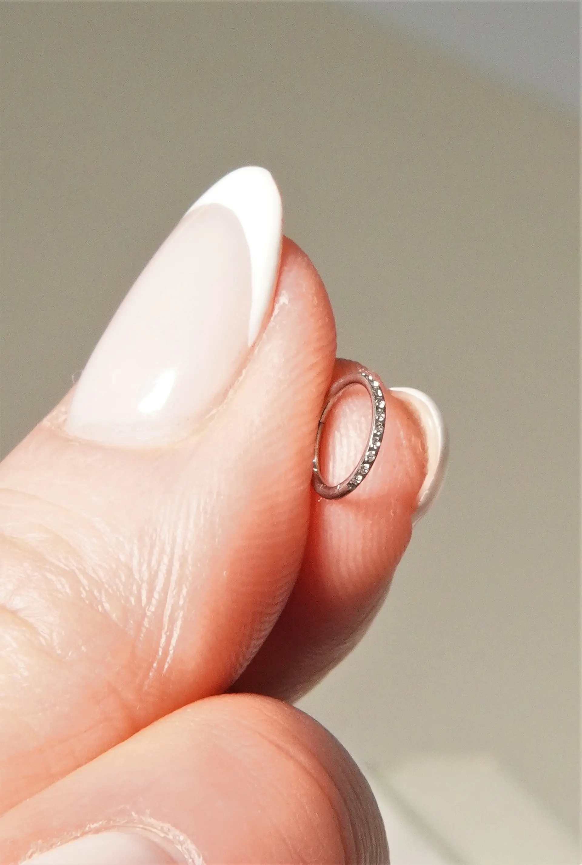 Argollas Emma 20G 6mm zirconias titanio ASTM F136 6