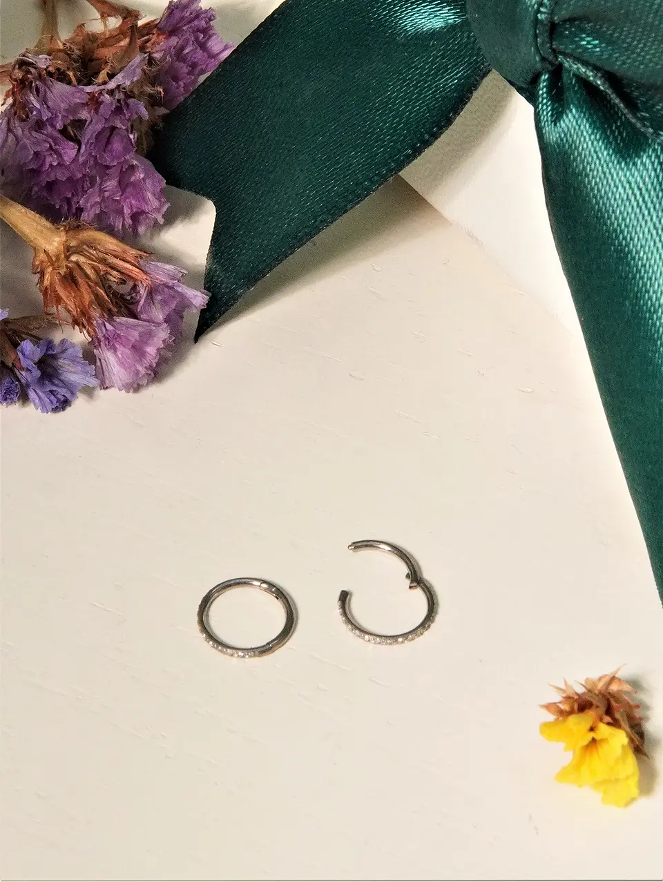 Argollas Emma 20G 6mm zirconias titanio ASTM F136 7