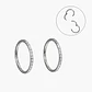Argollas Emma 20G 6mm zirconias titanio ASTM F136 - Miniatura 1