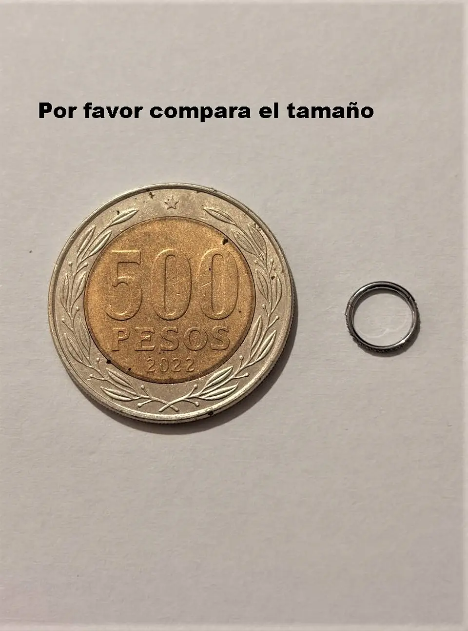 Piercing argolla Emma 20G 6mm Titanio ASTM 136 5