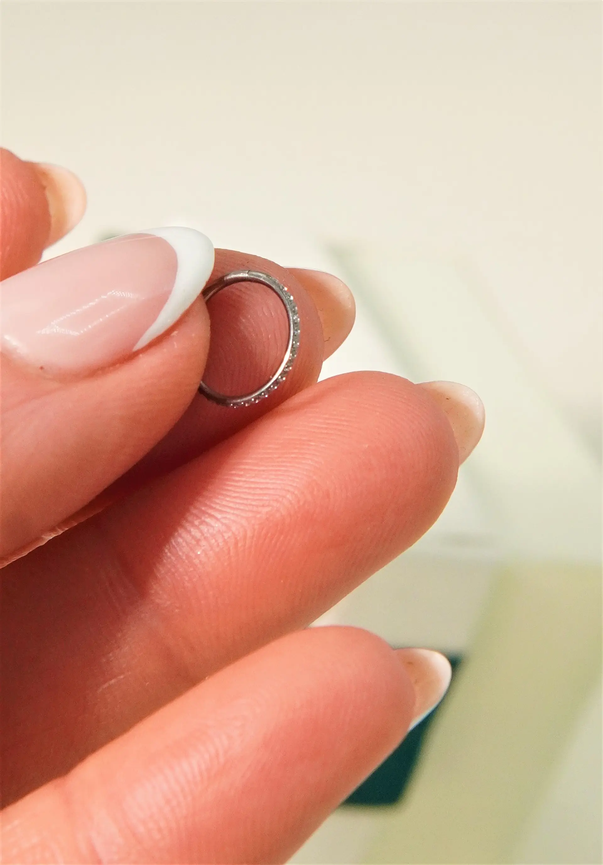 Piercing argolla Emma 20G 6mm Titanio ASTM 136 10