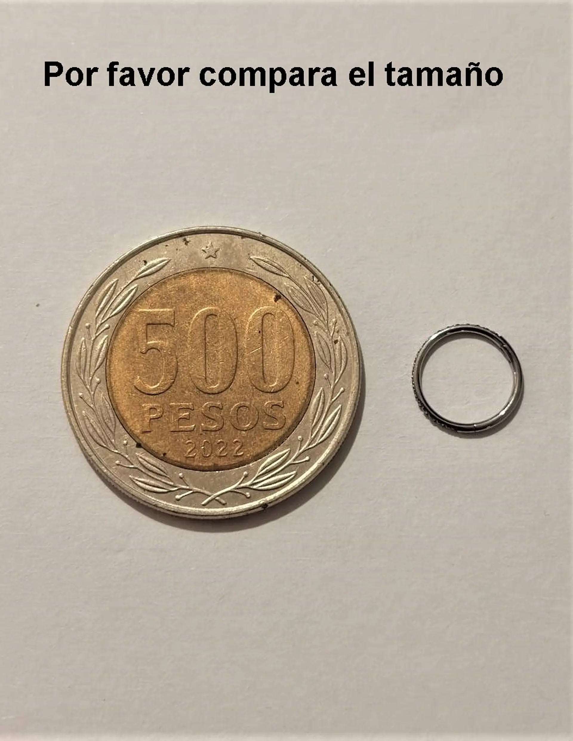 Argollas Emma 20G 8mm zirconias titanio ASTM F136 5