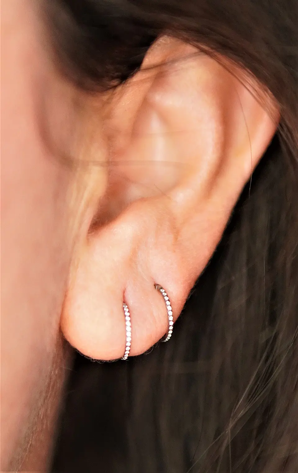 Argollas Emma 20G 8mm zirconias titanio ASTM F136 10