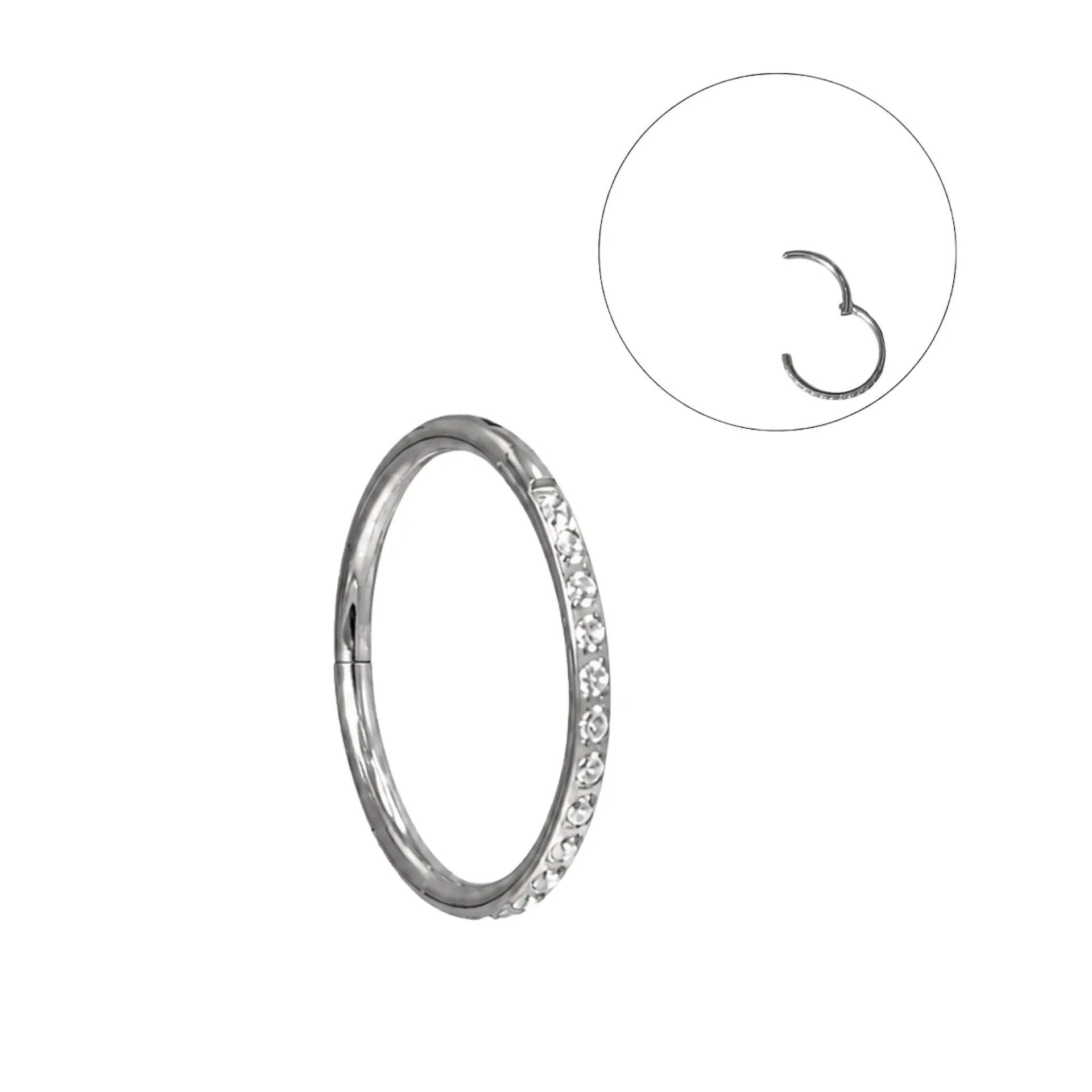 Piercing argolla Emma 20G 8mm Titanio ASTM 136 1