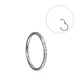 Piercing argolla Emma 20G 8mm Titanio ASTM 136 - Miniatura 1