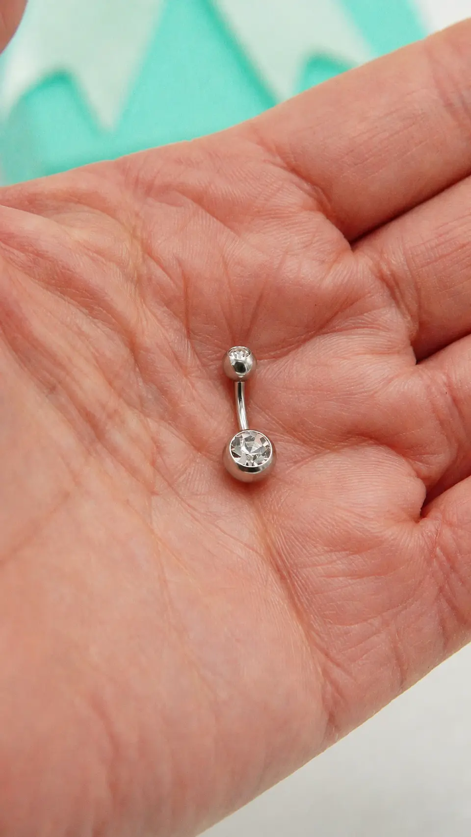 Piercing ombligo navel 6mm acero quirurgico 316L 4