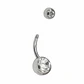 Piercing ombligo navel 6mm acero quirurgico 316L - Miniatura 5