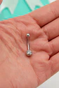 Piercing ombligo navel 12mm acero quirurgico 316L - Miniatura 3