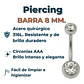 Piercing ombligo navel 8mm acero quirurgico 316L - Miniatura 2