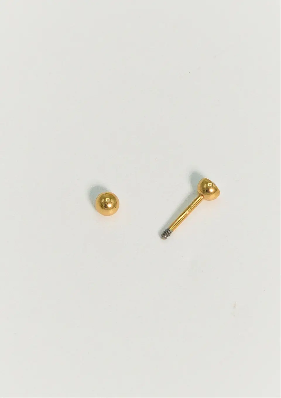 Aros punto de luz Aria 3mm 20G titanio PVD 18k 5