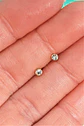 Aros punto de luz Aria 3mm 20G titanio PVD 18k - Miniatura 6