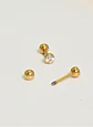 Aros punto de luz Aria 3mm 20G titanio PVD 18k - Miniatura 7