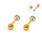 Aros punto de luz Aria 3mm 20G titanio PVD 18k - Miniatura 1