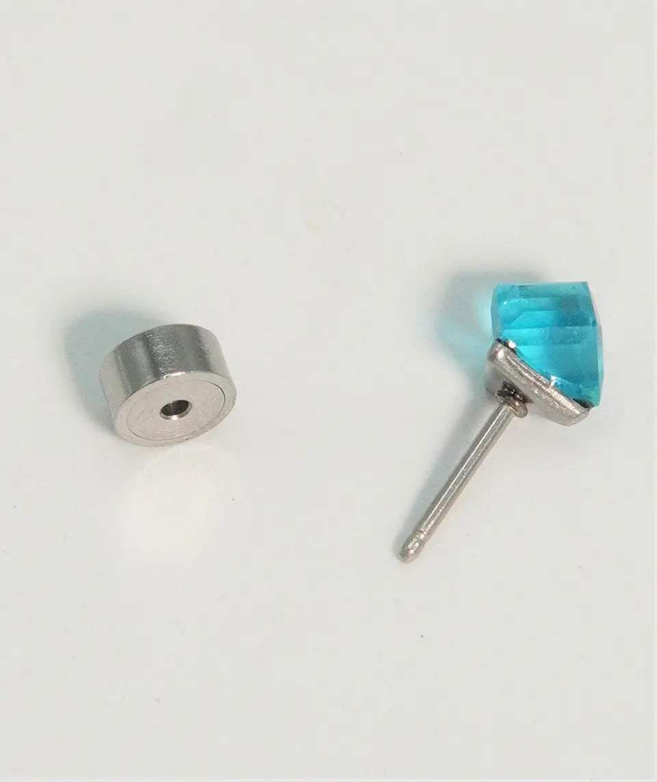 Aros abridores Iris azul cristal  5