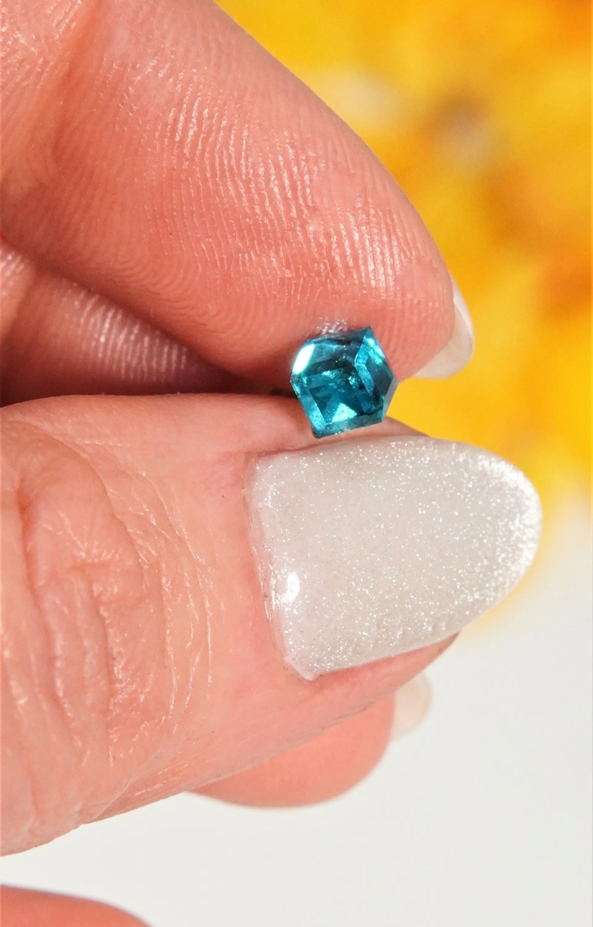 Aros abridores Iris azul cristal  8