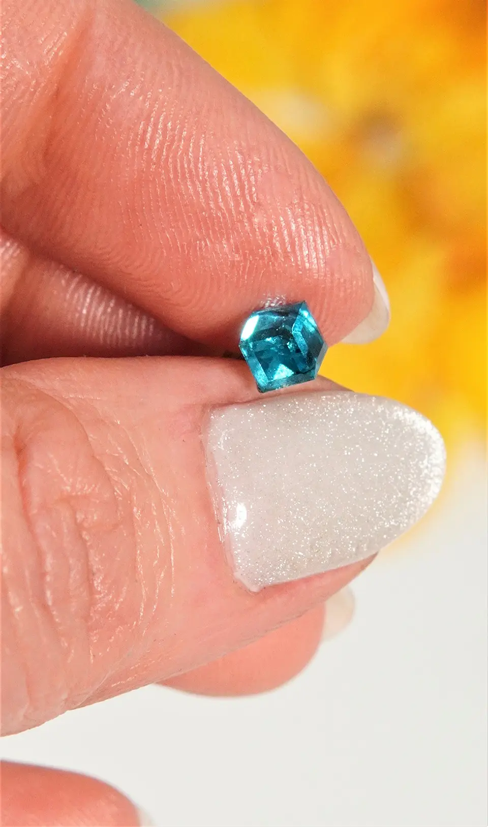 Aros abridores Iris azul cristal  8