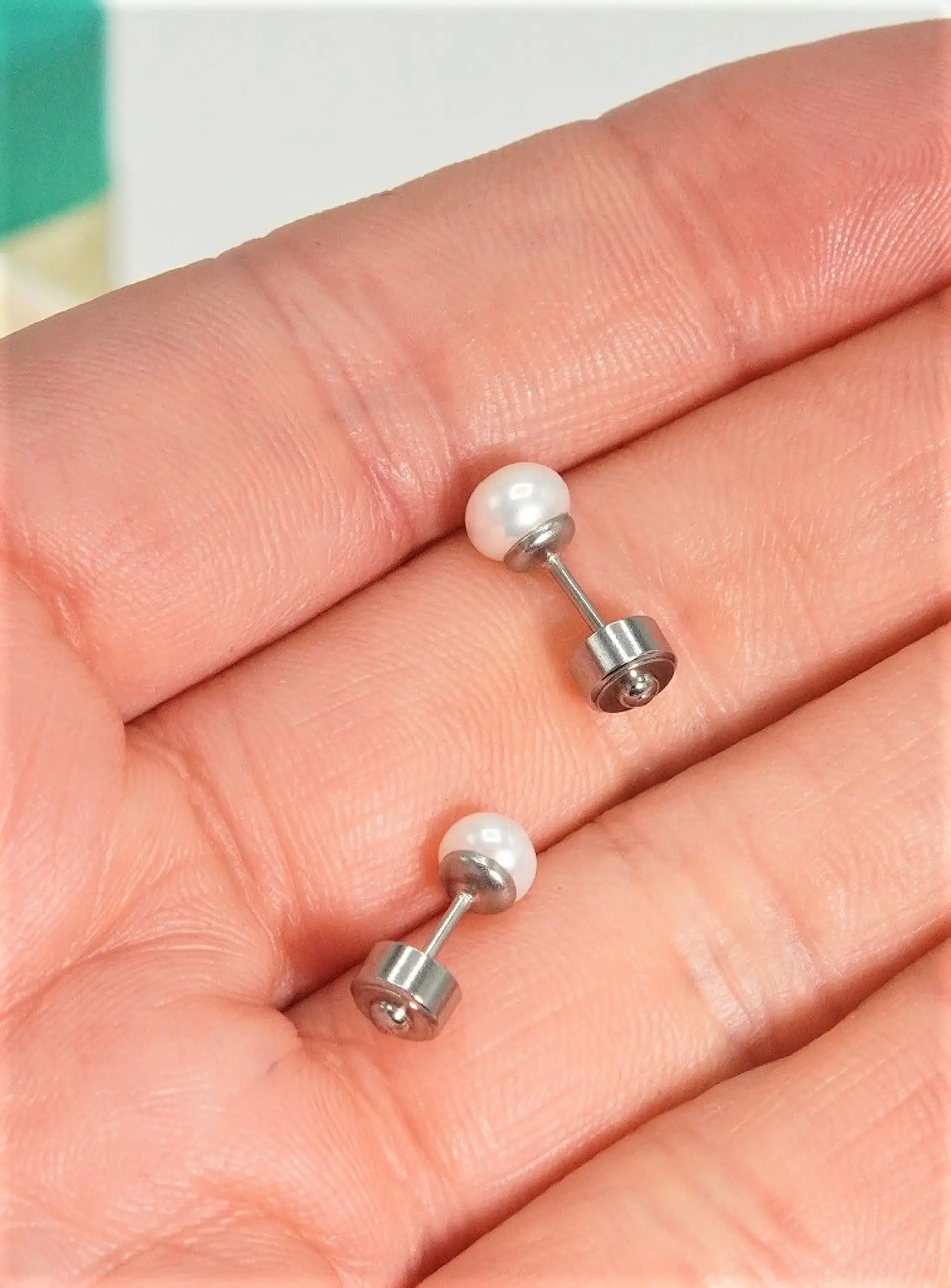 Aros abridores Suri con perla 5mm  12