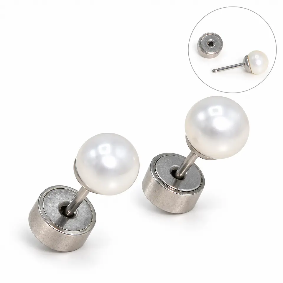 Aros abridores Suri con perla 5mm  1