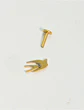 Piercing labret Golondrina 6mm 16G titanio Pvd 18K - Miniatura 2