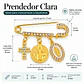 Prendedor Religioso Clara Medallas Zirconias San Benito Virgen Maria - Miniatura 4