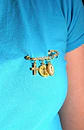 Prendedor Religioso Clara Medallas Zirconias San Benito Virgen Maria - Miniatura 5