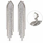 Aros Venus Sin Perforación Clip Zirconias Baño en Plata - Miniatura 1