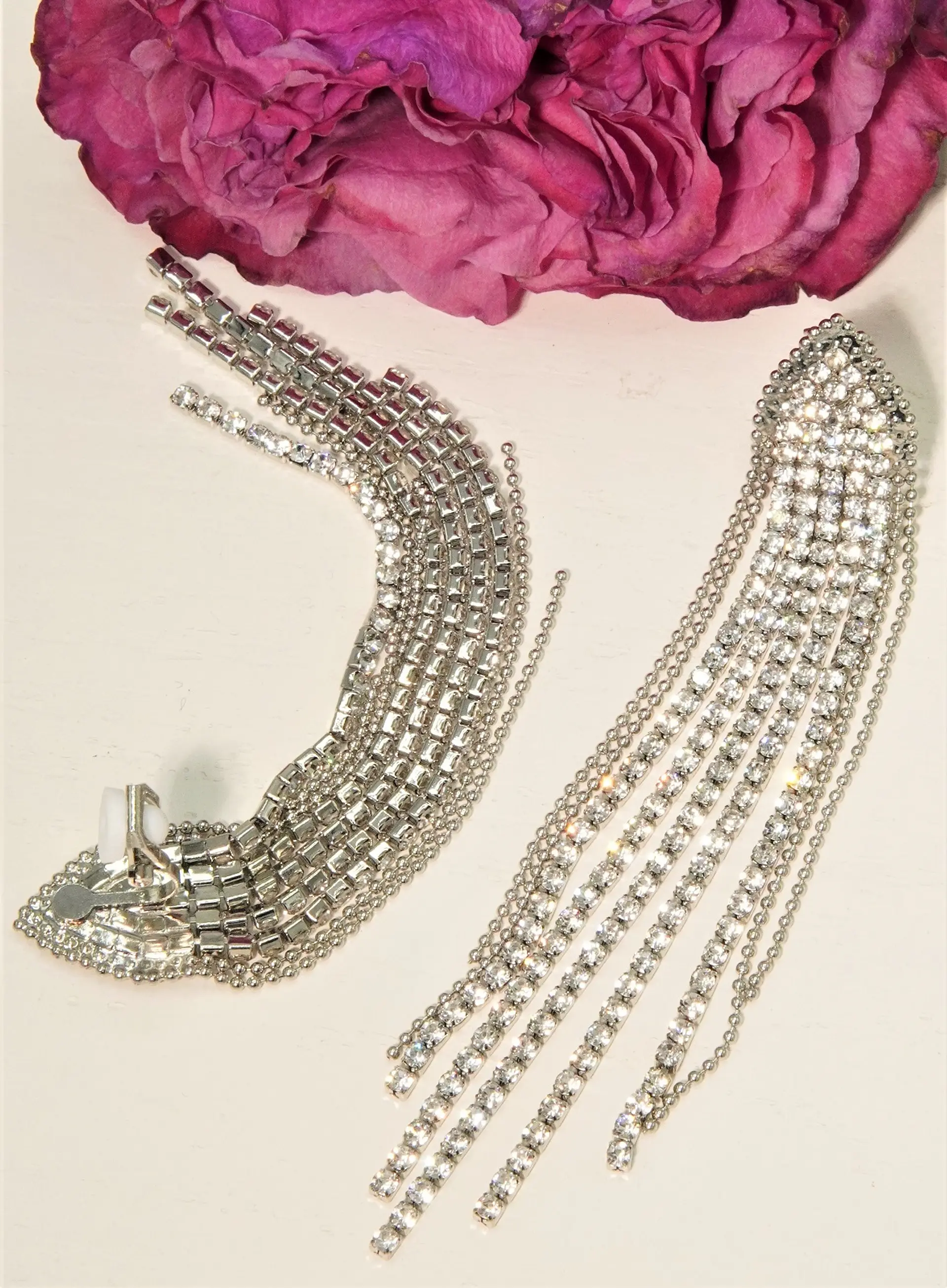 Aros Venus Sin Perforación Clip Zirconias Baño en Plata 10