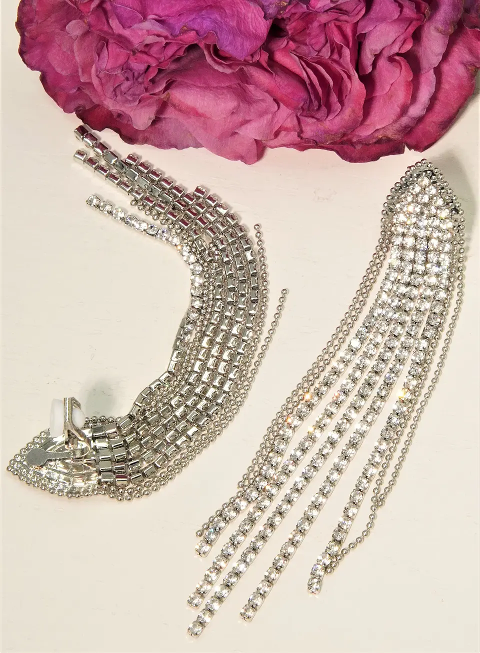Aros Venus Sin Perforación Clip Zirconias Baño en Plata 10