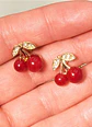 Aros Cereza Chic Sin Perforación Clip Zirconias - Miniatura 9