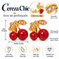 Aros Cereza Chic Sin Perforación Clip Zirconias - Miniatura 3