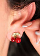 Aros Cereza Chic Sin Perforación Clip Zirconias - Miniatura 2
