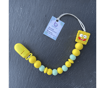 Porta Chupetes Silicona Bob Esponja