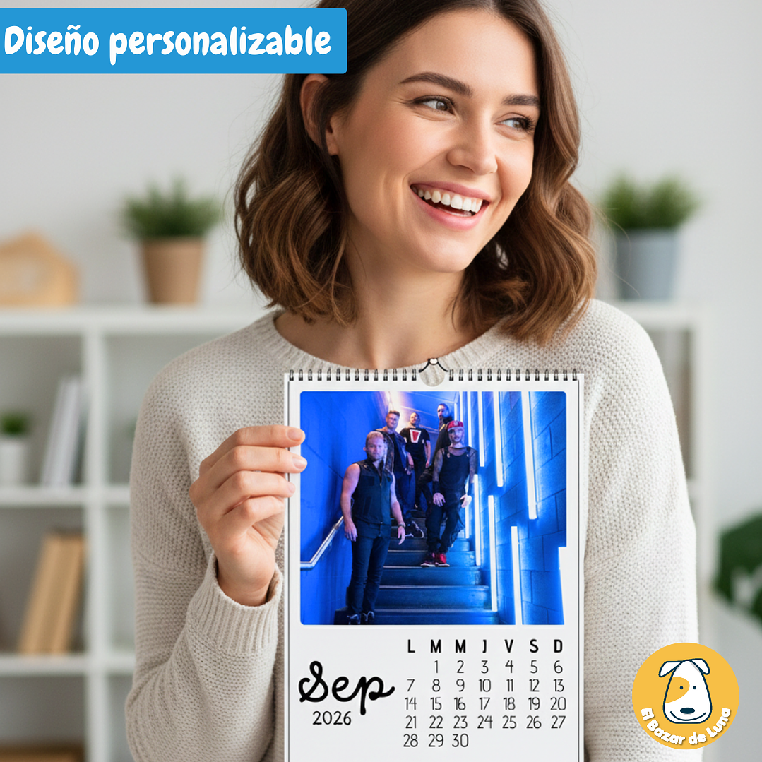 Calendario BSB 2026 Descargable y Editable/ formatos PDF & Plantilla Canva papelería creativa, planner, calendar, souvenirs, recuerdos Print 3