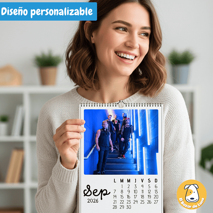 Calendario BSB 2026 Descargable y Editable/ formatos PDF & Plantilla Canva papelería creativa, planner, calendar, souvenirs, recuerdos Print 3