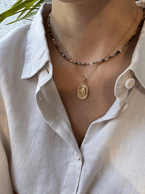 Conjunto Gargantilla Creta y Collar Manganari