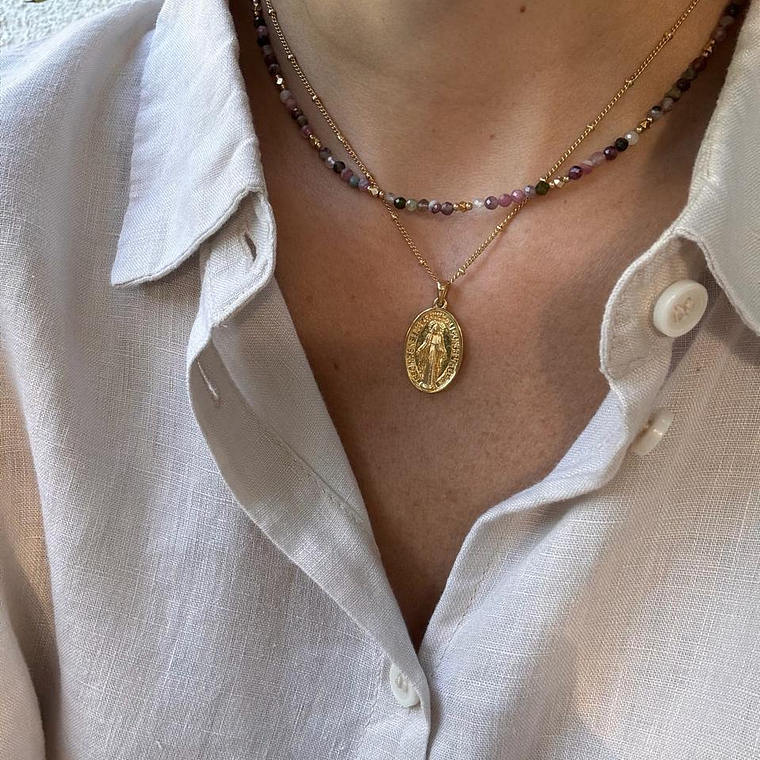 Conjunto Gargantilla Creta y Collar Manganari 1