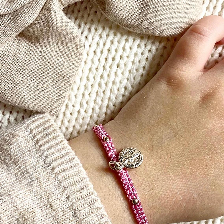 Pulsera Ajustable Niñita Protección hilo de seda 1