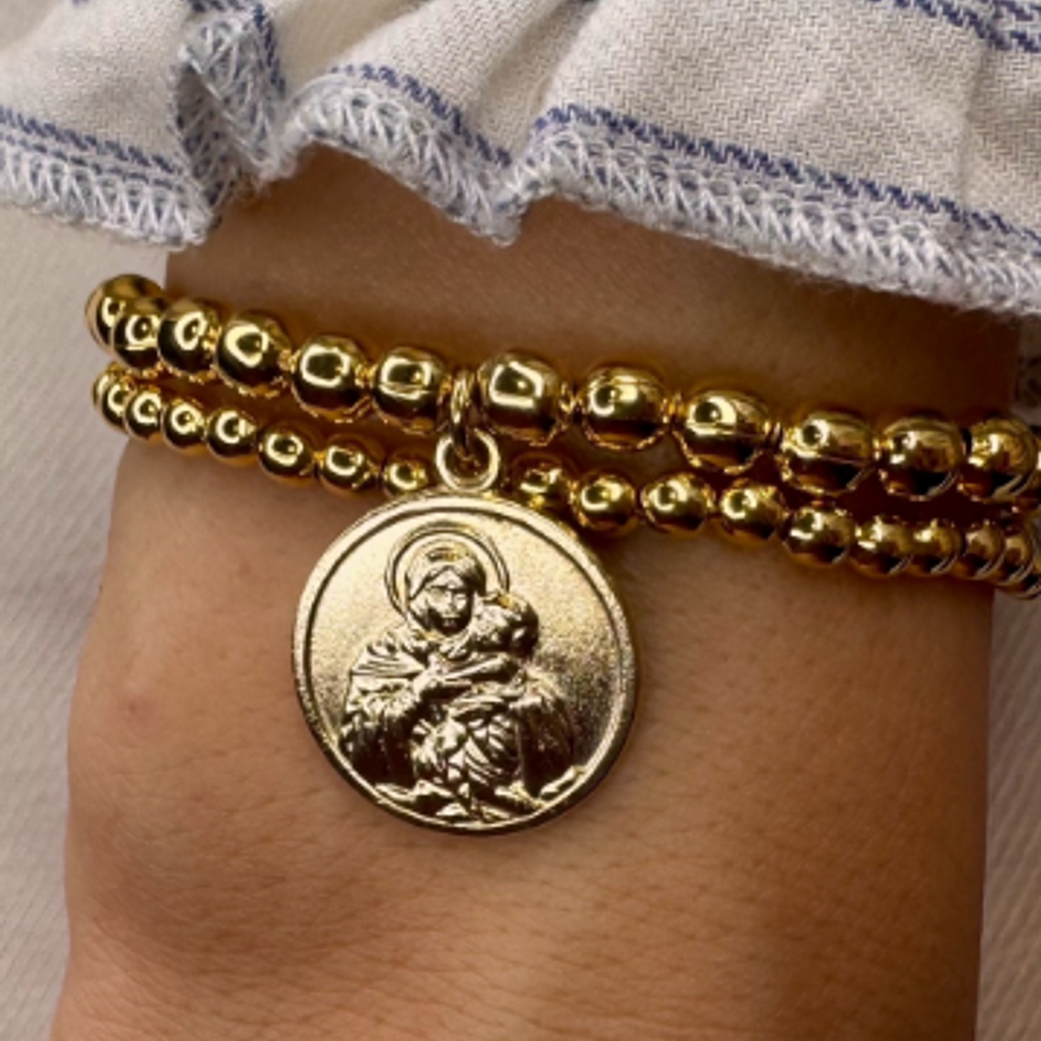 Pulsera Virgen Mater de Schoenstatt y Pulsera Opal 1
