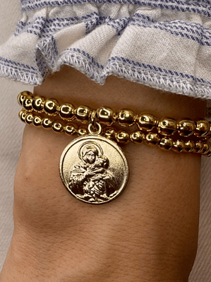 Pulsera Virgen Mater de Schoenstatt y Pulsera Opal