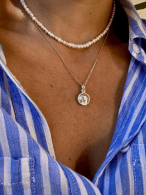 Gargantilla Prosciutto y Collar Garoupe Silver