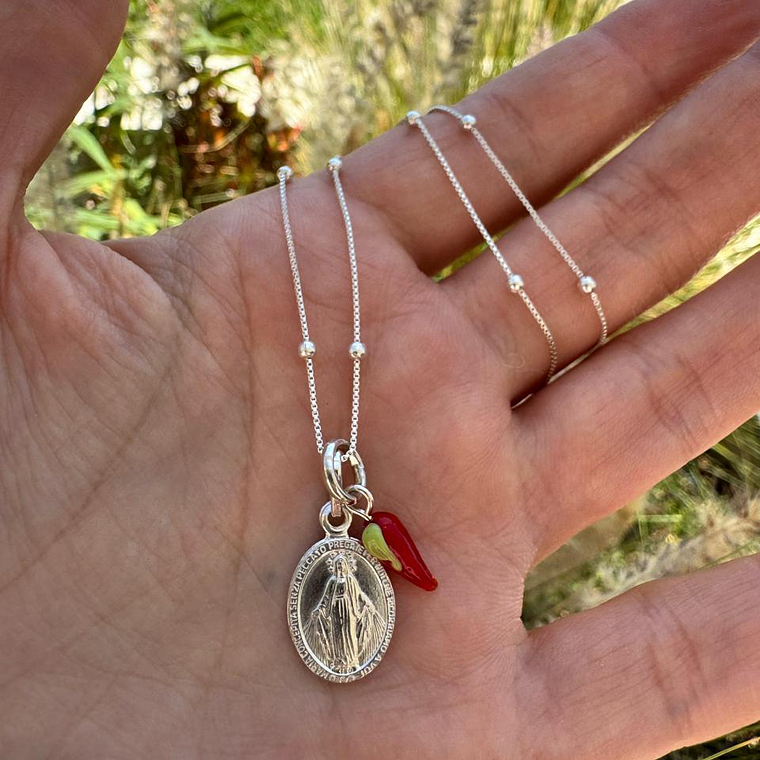 Gargantilla Milagros Ají Plata 1