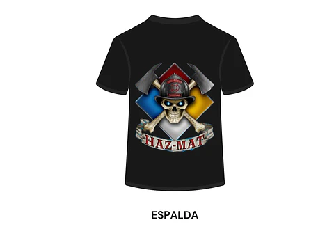 POLERA MANGA CORTA DISEÑO BOMBEROS