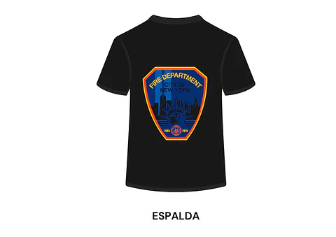 POLERA MANGA CORTA DISEÑO BOMBEROS