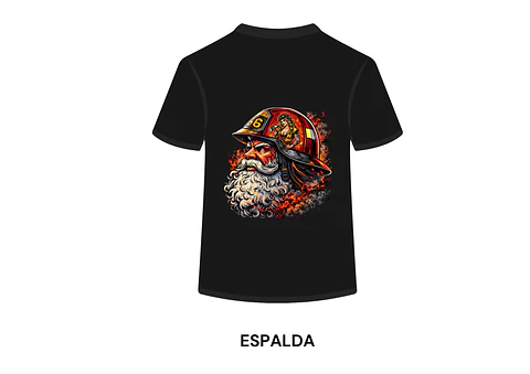 POLERA MANGA CORTA DISEÑO BOMBEROS