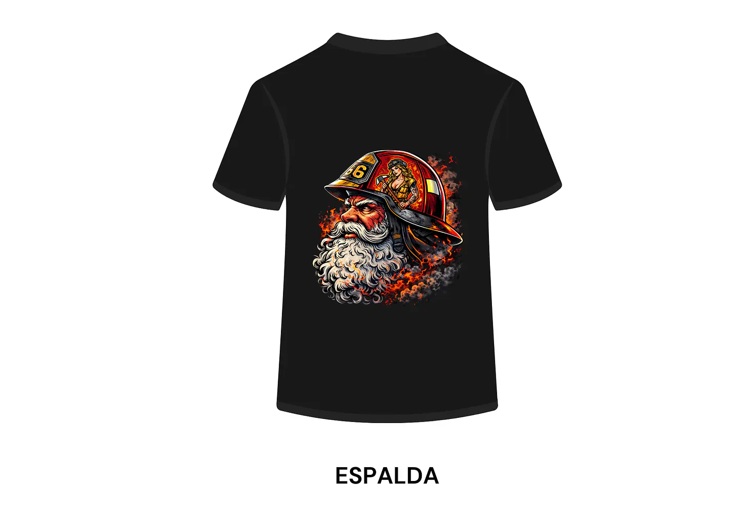 POLERA MANGA CORTA DISEÑO BOMBEROS 1