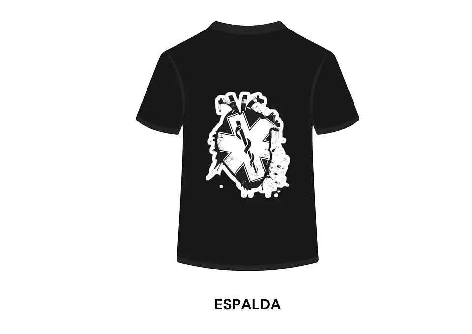 POLERA MANGA CORTA DISEÑO BOMBEROS 1