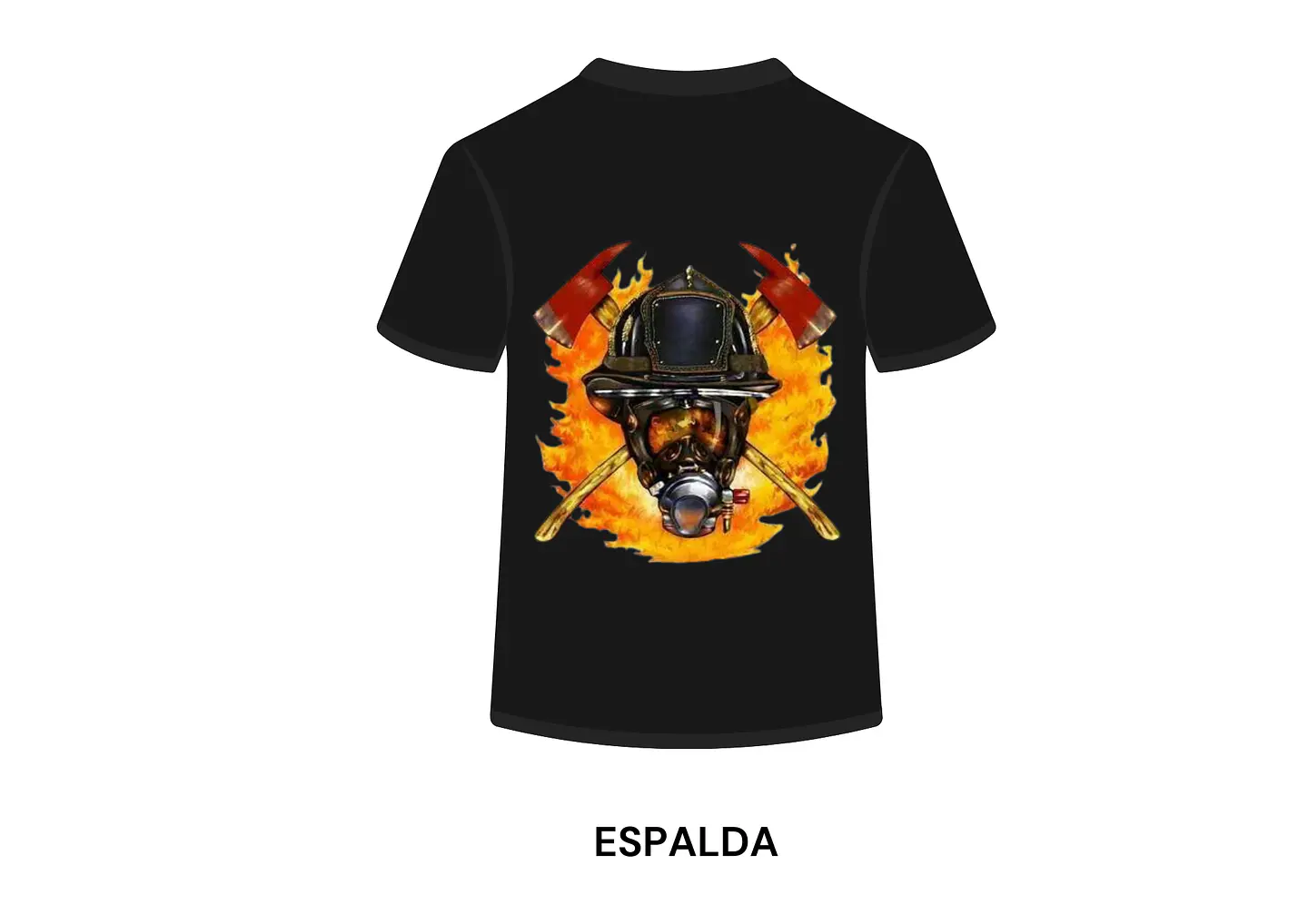 POLERA MANGA CORTA DISEÑO BOMBEROS 1